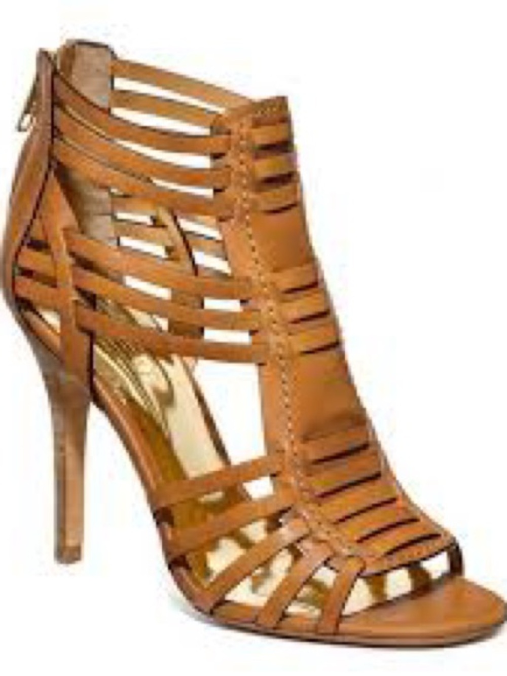 Coach Strappy High-Heel Sandals in Brown - Picture 2 of 14